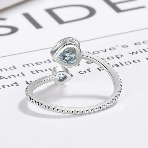 Step Forward Girls Ring 925 Sterling Silver Birthstone Rings for Women -… - Picture 11 of 16